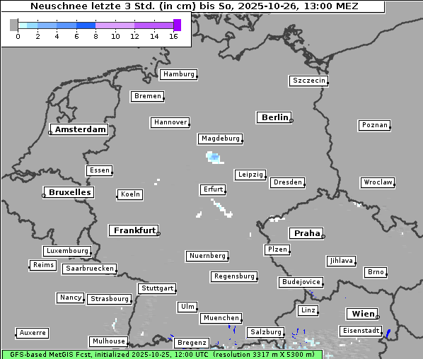 Neuschnee, 26. 10. 2025