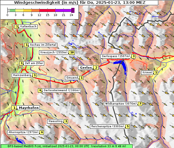 Wind, 23. 1. 2025