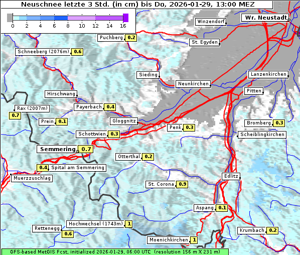 Neuschnee, 29. 1. 2026