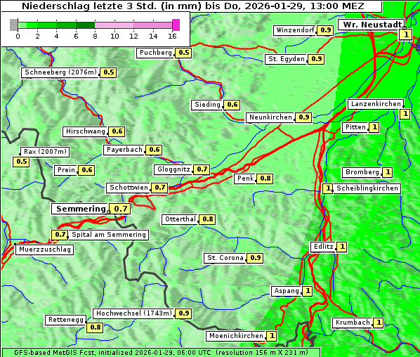 Niederschlag, 29. 1. 2026