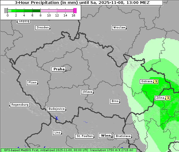Niederschlag, 8. 11. 2025