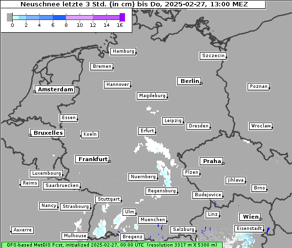 Neuschnee, 27. 2. 2025