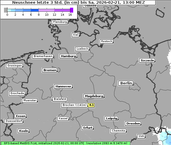 Neuschnee, 21. 2. 2026