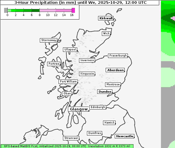 Niederschlag, 29. 10. 2025