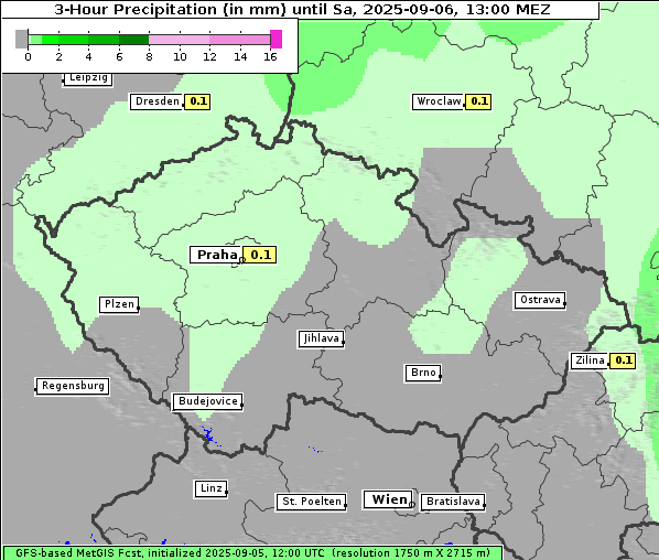 Niederschlag, 6. 9. 2025