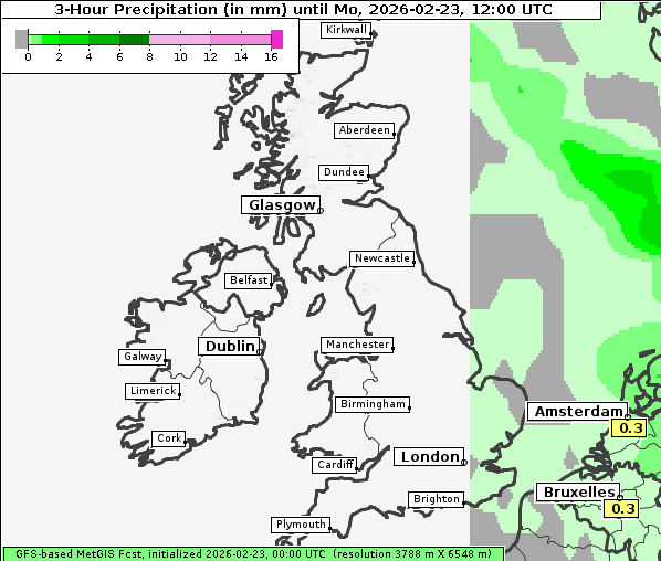 Niederschlag, 23. 2. 2026