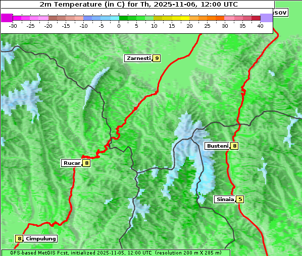 Temperatur, 6. 11. 2025