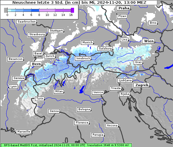 Neuschnee, 20. 11. 2024