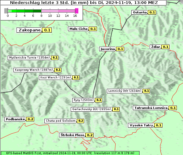 Niederschlag, 19. 11. 2024