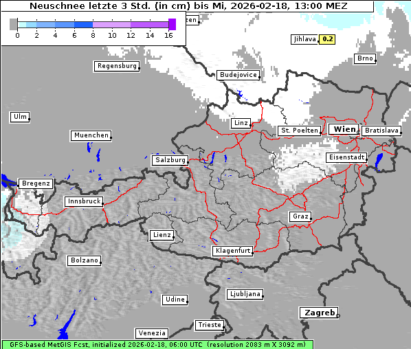 Neuschnee, 18. 2. 2026