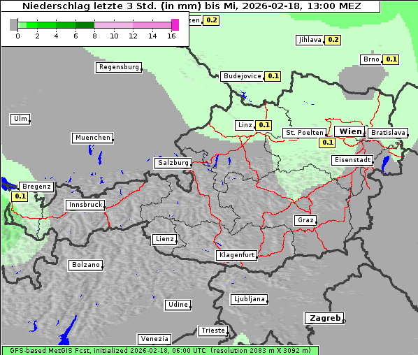 Niederschlag, 18. 2. 2026