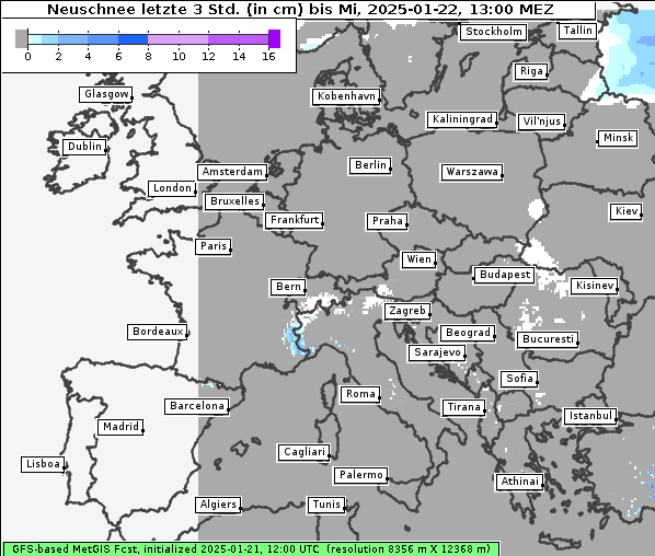 Neuschnee, 22. 1. 2025