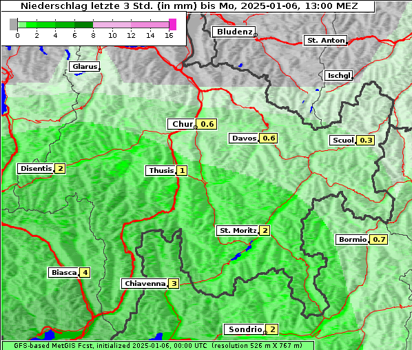 Niederschlag, 6. 1. 2025