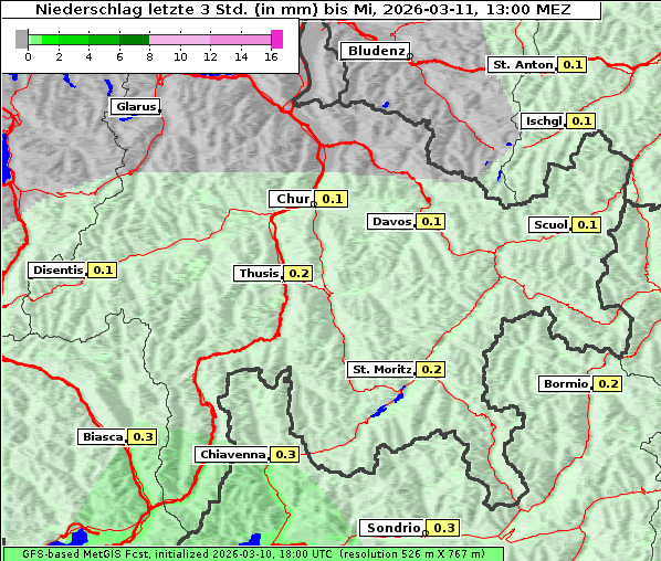Niederschlag, 11. 3. 2026