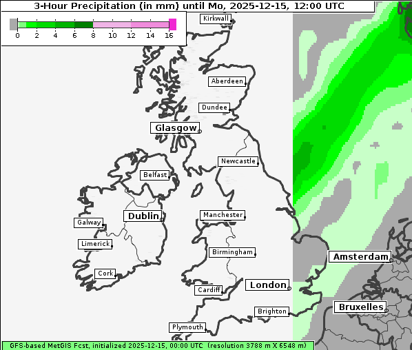 Niederschlag, 15. 12. 2025