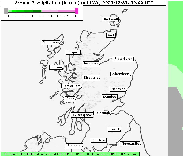 Niederschlag, 31. 12. 2025