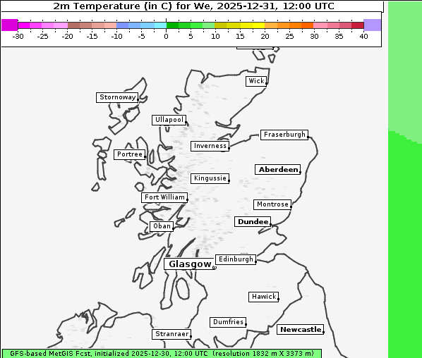 Temperatur, 31. 12. 2025