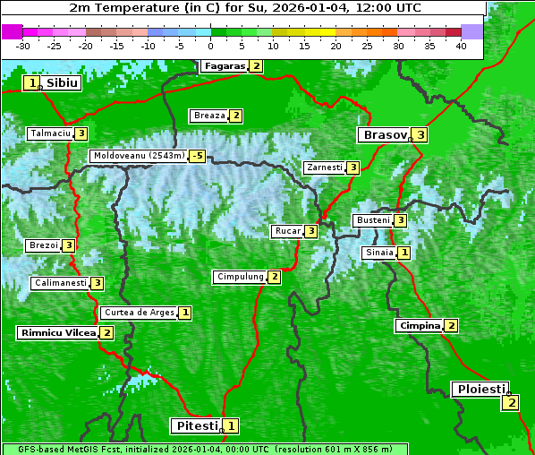 Temperatur, 4. 1. 2026