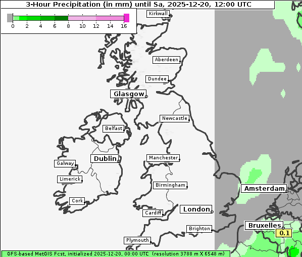 Niederschlag, 20. 12. 2025