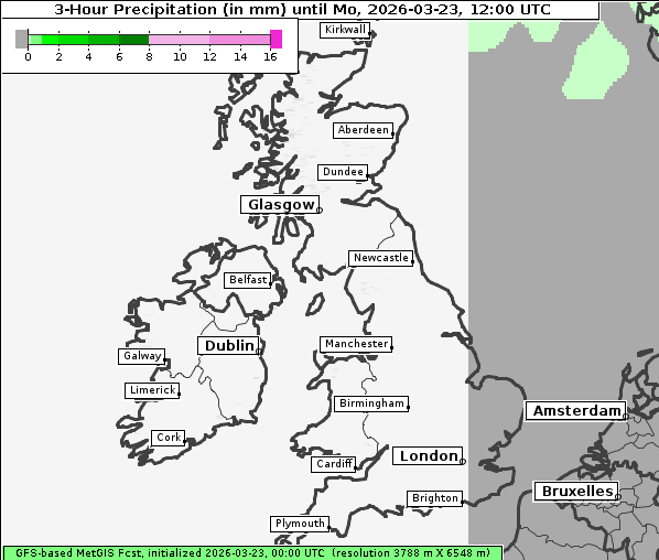 Niederschlag, 23. 3. 2026