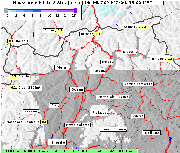 Neuschnee, 4. 12. 2024