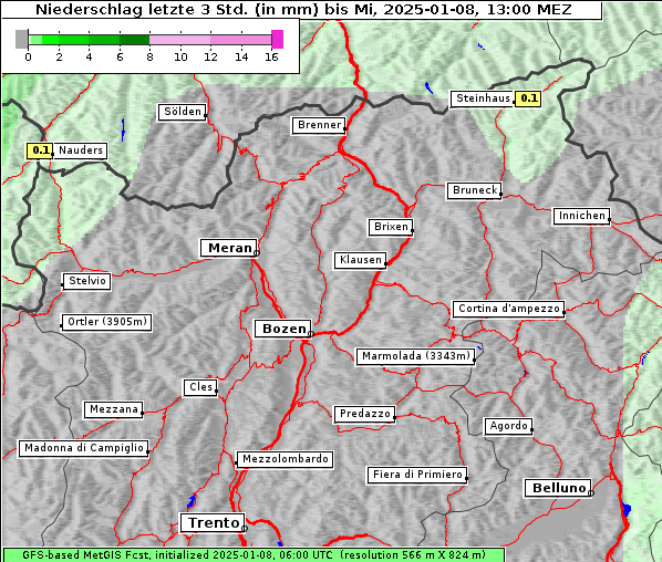 Niederschlag, 8. 1. 2025