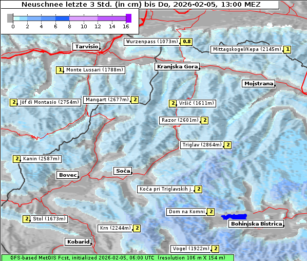 Neuschnee, 5. 2. 2026