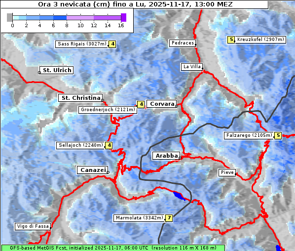 Neuschnee, 17. 11. 2025
