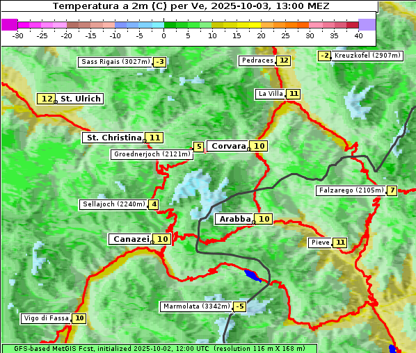 Temperatur, 3. 10. 2025