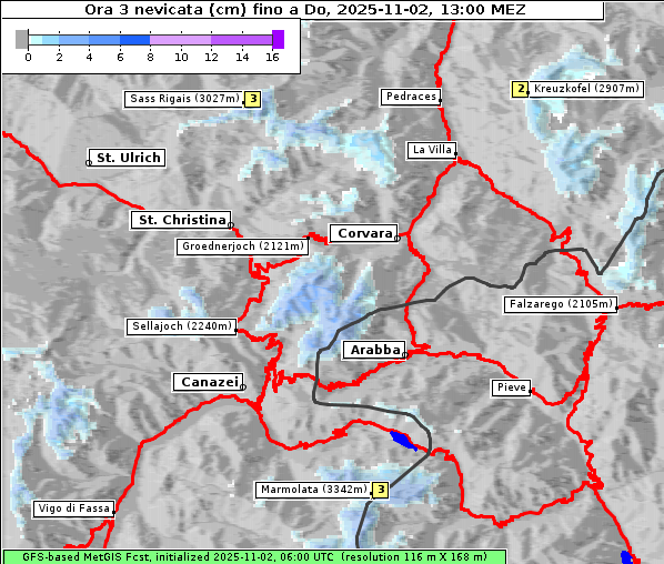 Neuschnee, 2. 11. 2025