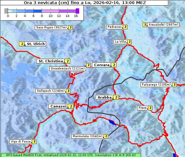 Neuschnee, 16. 2. 2026