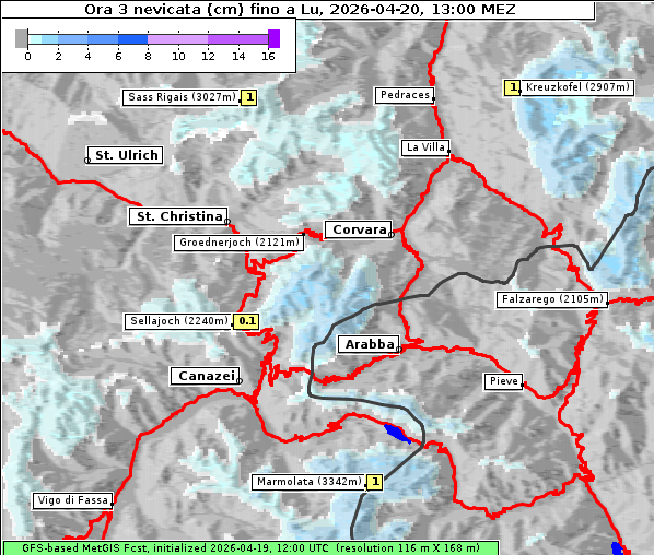 Neuschnee, 20. 4. 2026