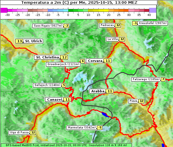 Temperatur, 15. 10. 2025