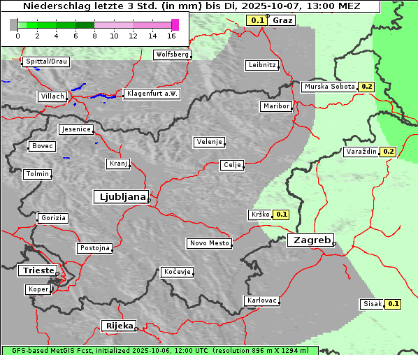 Niederschlag, 7. 10. 2025