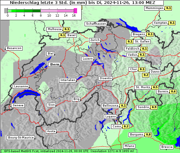 Niederschlag, 26. 11. 2024