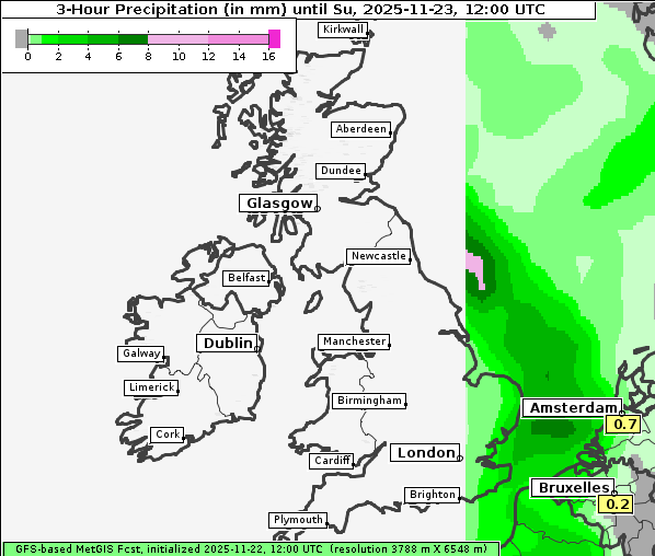 Niederschlag, 23. 11. 2025
