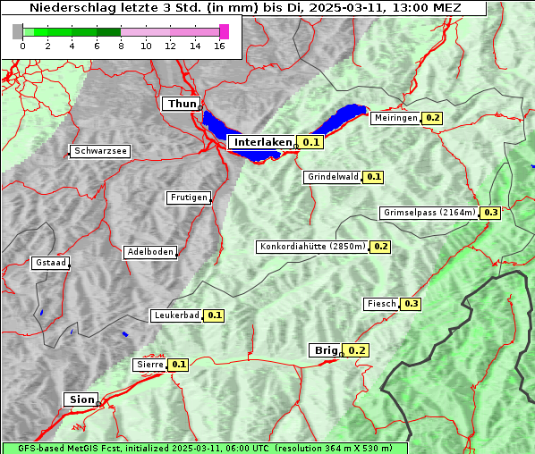 Niederschlag, 11. 3. 2025