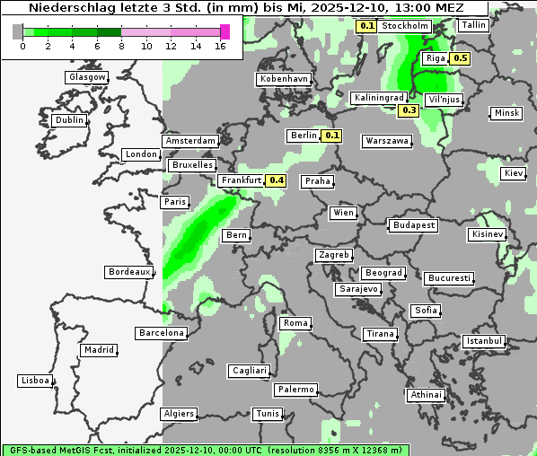 Niederschlag, 10. 12. 2025
