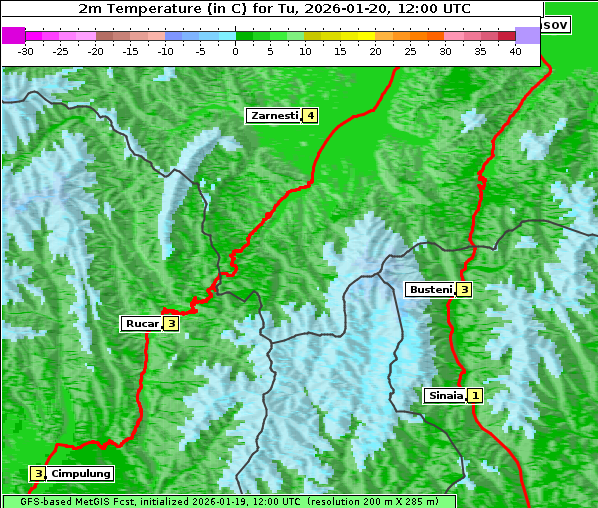 Temperatur, 20. 1. 2026