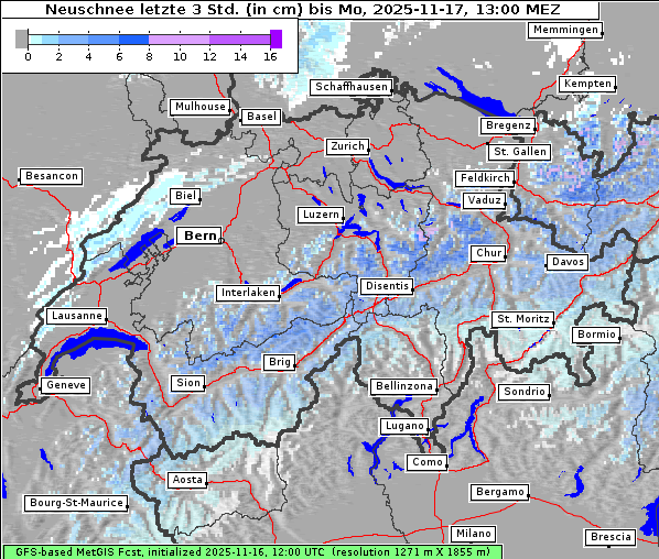 Neuschnee, 17. 11. 2025
