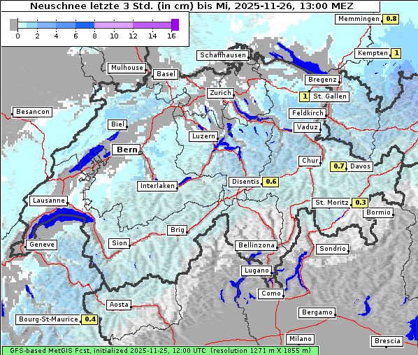 Neuschnee, 26. 11. 2025