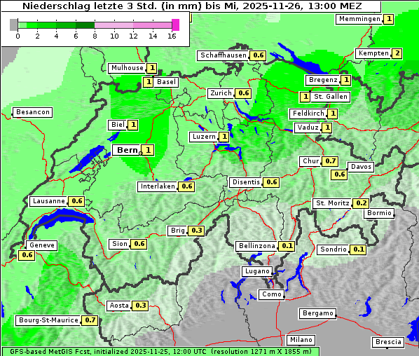 Niederschlag, 26. 11. 2025