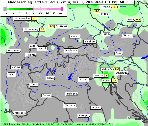 Niederschlag, 13. 2. 2026