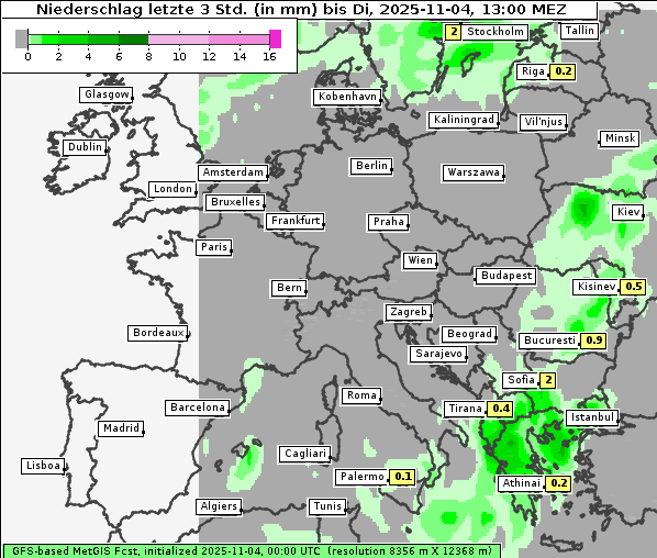 Niederschlag, 4. 11. 2025