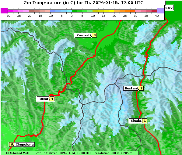 Temperatur, 15. 1. 2026