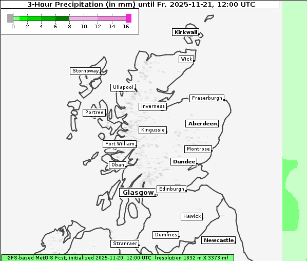 Niederschlag, 21. 11. 2025