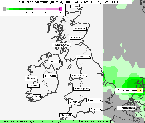 Niederschlag, 15. 11. 2025
