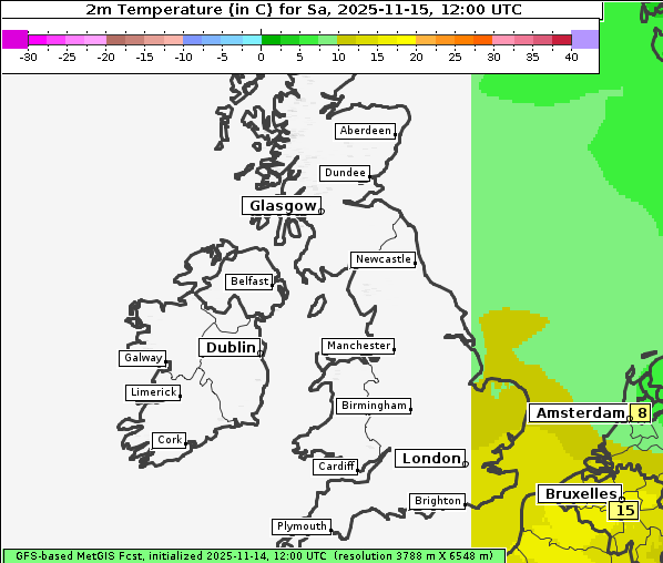 Temperatur, 15. 11. 2025