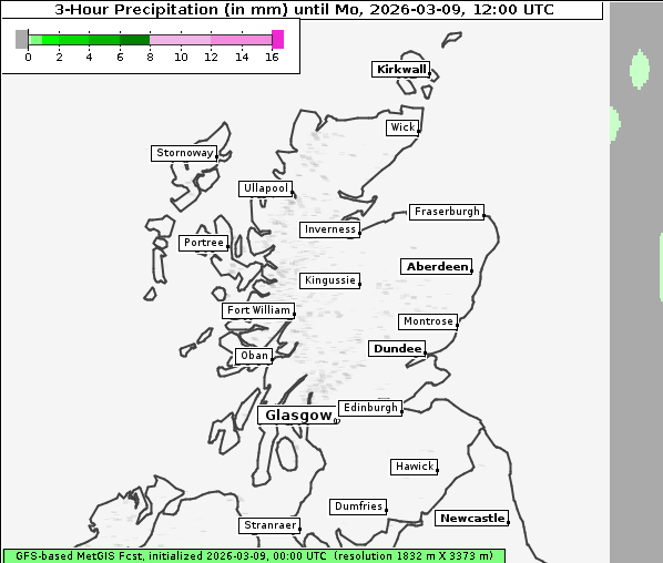 Niederschlag, 9. 3. 2026