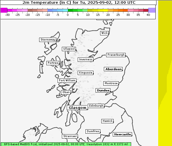 Temperatur, 2. 9. 2025